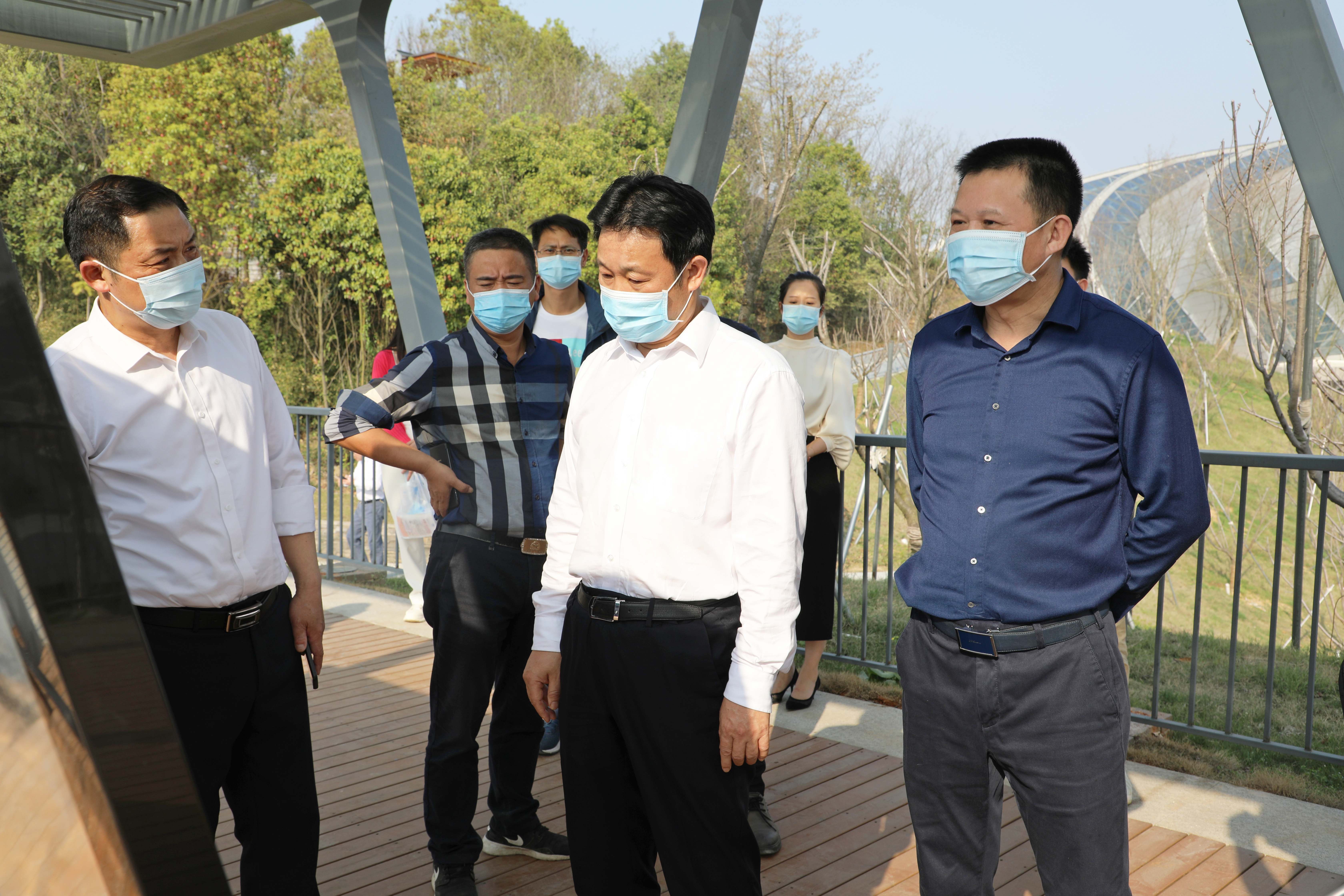 3月15日，市委副書記、湖南省第十四屆運(yùn)動(dòng)會(huì)，第十一屆殘疾人運(yùn)動(dòng)會(huì)岳陽(yáng)市籌備委員會(huì)執(zhí)行主任李摯調(diào)研第十四屆省運(yùn)會(huì)部分場(chǎng)館建設(shè)項(xiàng)目。.jpg